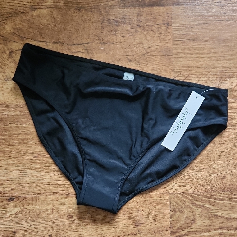 Nicole Miller Black Bikini Bottoms